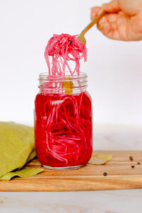 Pickled red onions