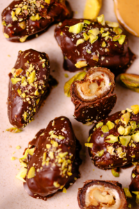 Healthy Chocolate Covered Dates with Peanut Butter