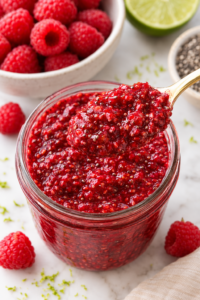 High Fiber Raspberry Chia Jam